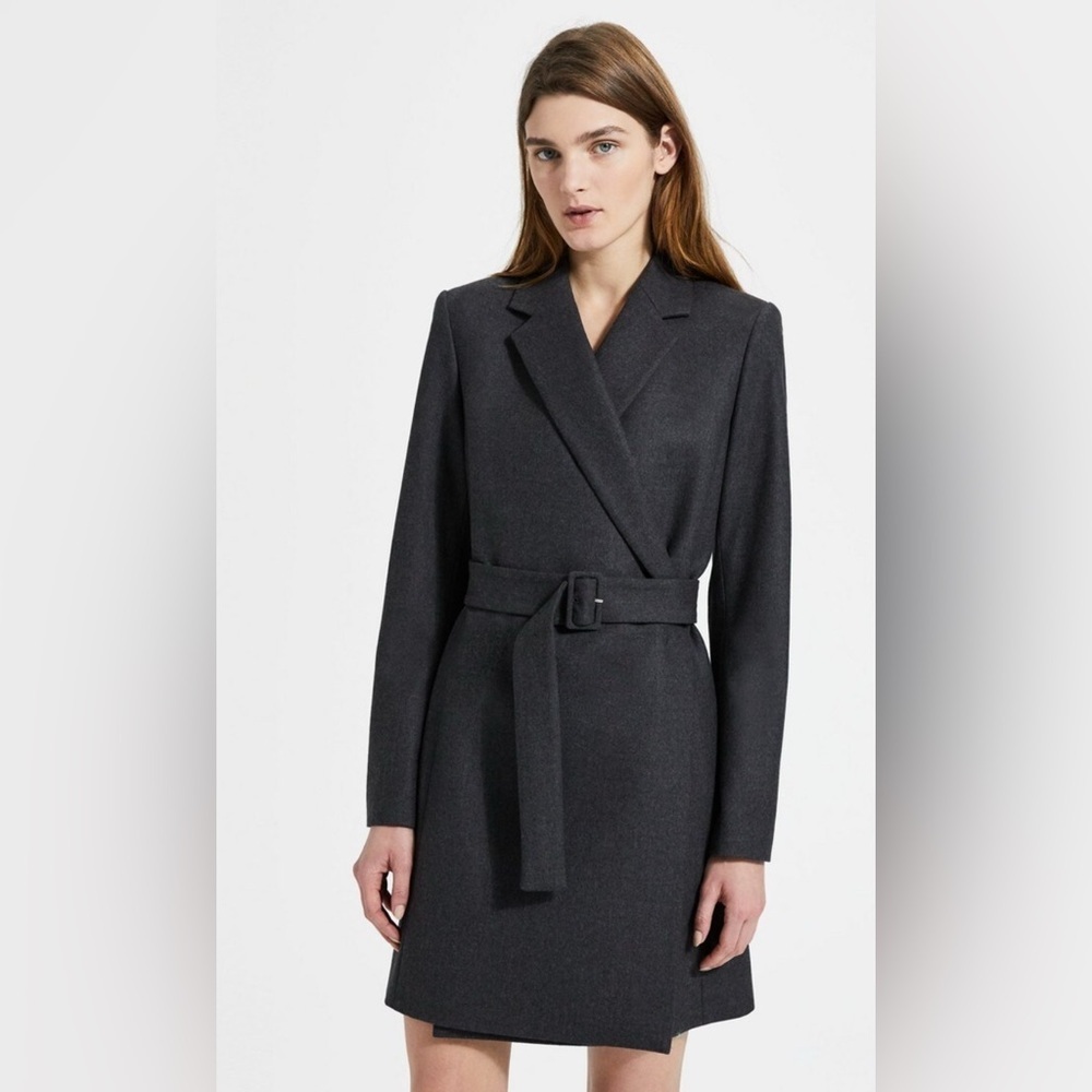 Theory Charcoal Gray Coat - Picture 9 of 10